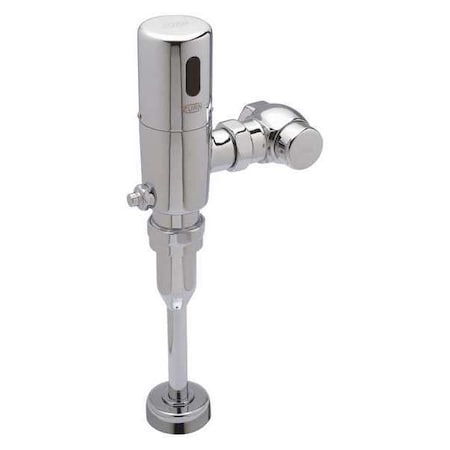 Urinal Automatic Flush Valve, 0.25 gpf gpf, Chrome-Plated, 3/4 in, 3/4 in Spud Coupling
