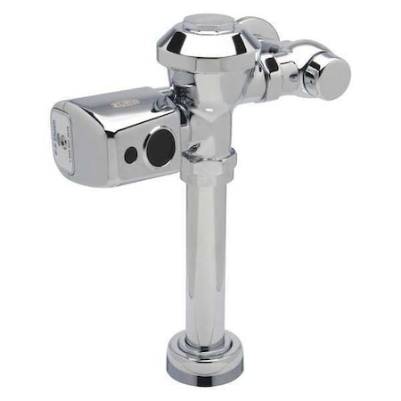 Toilet Automatic Flush Valve, 3.5 gpf gpf, Polished Chrome, 1 in, 1 1/2 in Spud Coupling