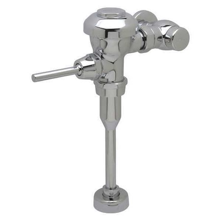 Urinal Manual Flush Valve, 0.5 gpf gpf, Polished Chrome, 3/4 in, 3/4 in Spud Coupling
