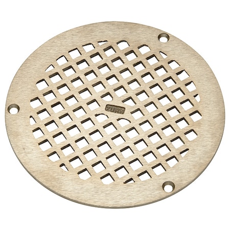 Grid Strainer,6 in L,Bronze,Round Grate