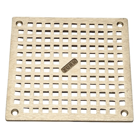 Grid Strainer,5 in L,Bronze,Square Grate