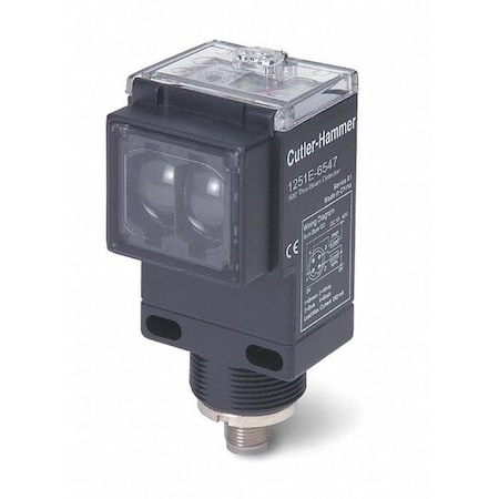 Through-Beam Photoelectric Sensor Transmitter, Bare Wire, Right Angle, Rectangular, Selectable Light On/Dark On