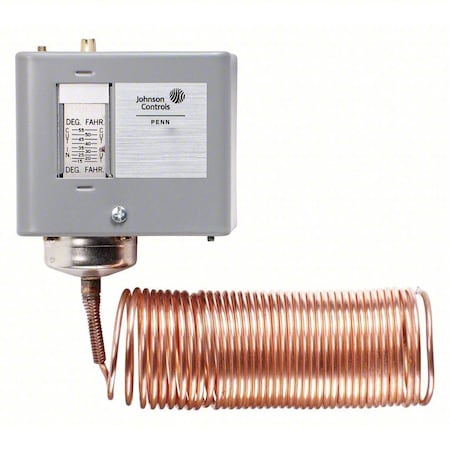 Line Voltage Mechanical Thermostat, Heat or Cool, 100 to 170F, Screwdriver, 120 to 600V AC, 1C, 1H