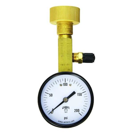 Air Over Water Test Gauge Kt,0 to 200psi