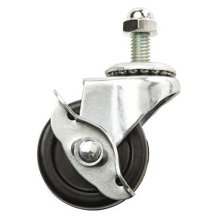 Swivel Stem Caster,Rubber,2 in.,70 lb.