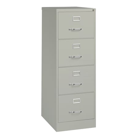 18" W 4 Drawer Vertical File Cabinet, Light Gray,  Legal
