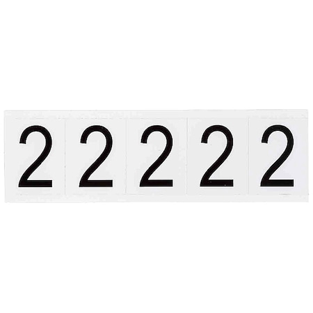Number Label,1-15in.H Character,Vinyl, PK5