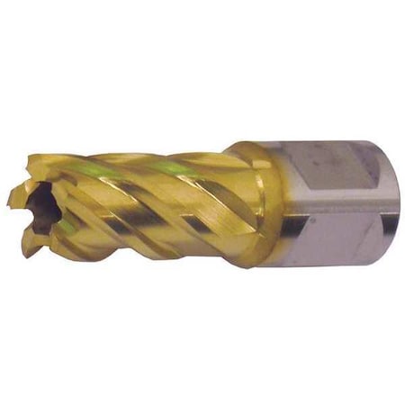 Annular Cutter,M42 TiN,9/16 Dia,1 D