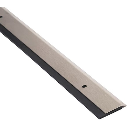 Door Sweep,4 ft.,S. Steel,Neoprene
