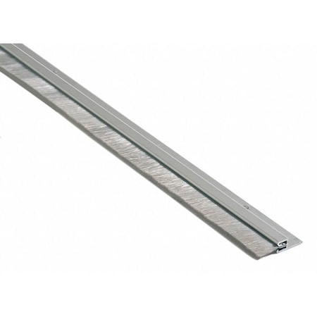 Door Sweep,4 ft.,A. Aluminum,Nylon Brush