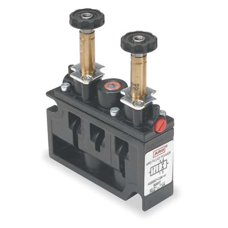 Solenoid Air Control Valve,1/4 In,4-Way
