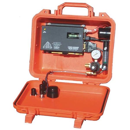 CO Monitor, Attachment Kit for Any Brand Air Pump, Compressors, Filters, SAR System, 9 V DC, 115 V AC
