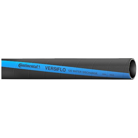 1-1/4" ID x 100 ft Rubber Water Discharge Hose BK