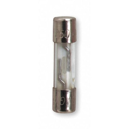 Glass Fuse, 2A, 100A at 250V AC, 10kA at 125V AC, 5 PK