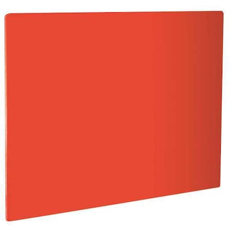 Cutting Board,20 in. L,Red,Polyethylene