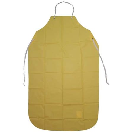 Bib Apron, Urethane, Nylon, Yellow, 55 in, Universal