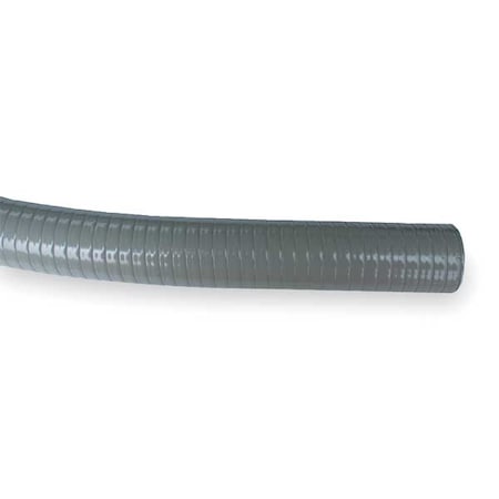 Liquid-Tight Flex Plastic Conduit, 1-1/2 in Trade Size, 50 ft, 7-1/2 in Bend, PVC, Gray