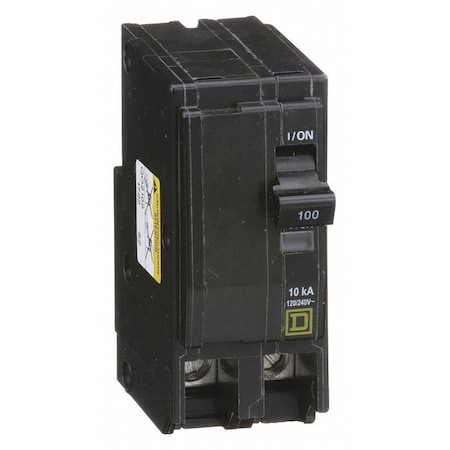 Miniature Circuit Breaker, QO Series, 100A, 2 Pole, 120/240V AC, 10kA at 120/240V AC