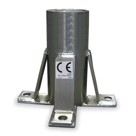 Floor Mount Sleeve Stainless Steel Finish