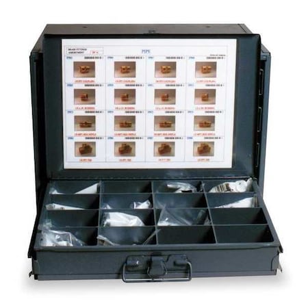 Tube Fitting Kit, Push-Fit, 1/4" Tube OD, Brass
