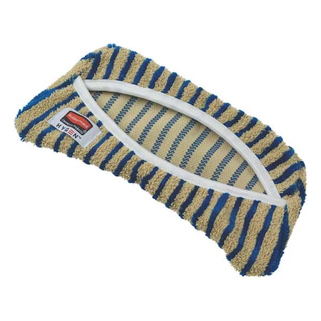8-1/4" Quick Change Mop Pad, Blue/White, No Handle