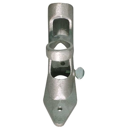 2-Way Bracket,3in,Cast Aluminum,Silver