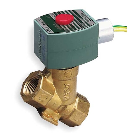 Solenoid Valve, 2-Way, 2-Position, Normally Closed, 3/8 in Pipe Size, 120V AC, High Temperature
