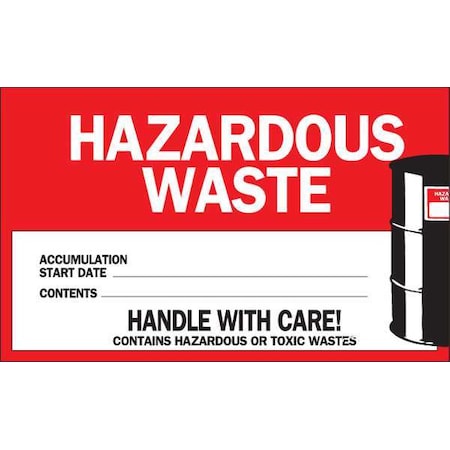 DOT Handling Label, Vinyl, 6" W, 4" H