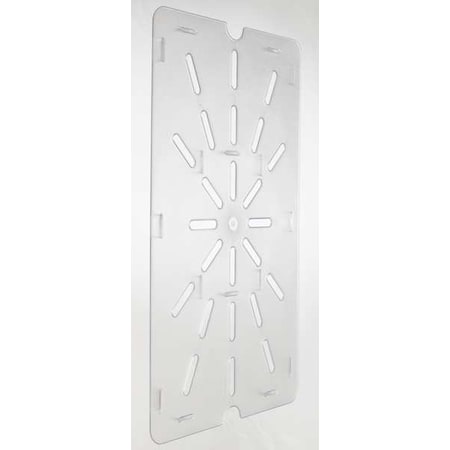 Drain Tray, Polycarbonate, Full, 18-1/4 In