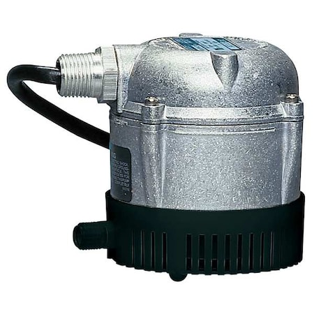1/50hp Parts Washer Pump, Oil-Filled, Cast Aluminum, 7.4 ft of head Max Head