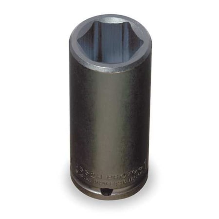 1/2 in Drive Impact Socket Deep Socket, black oxide,1 5/16 in