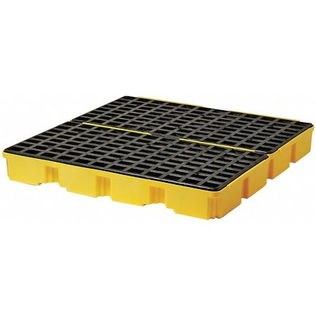 Spill Deck, 60 gal Spill Capacity, 4 Drums, 10,000 lb Load Capacity, Polyethylene