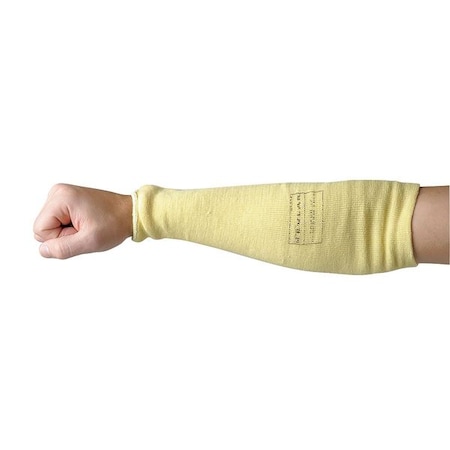 Cut-Resistant Sleeve, Cut Level A3, Kevlar, Latex-Free, 14 in L, Yellow, Large