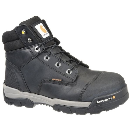 Men's 6-Inch Work Boot, 13, Composite Toe, 6 in H, Black, CME6351