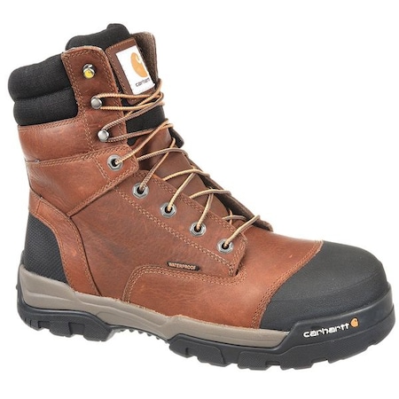 Men's 8-Inch Work Boot, 12, Composite Toe, 8 in H, Brown, CME8355