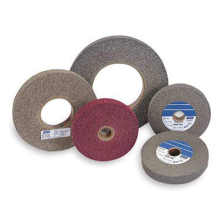 Convolute Wheel,Metal Finishng,6x1x1,MED