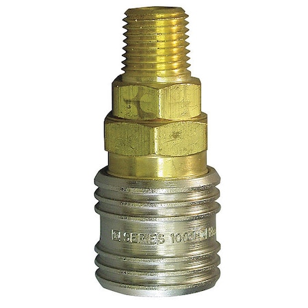 Coupler Body,(M)NPT,1/2,Brass