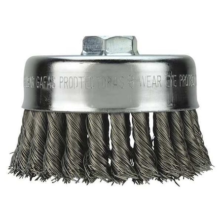 4" Knot Wire Cup Brush - Carbon Steel