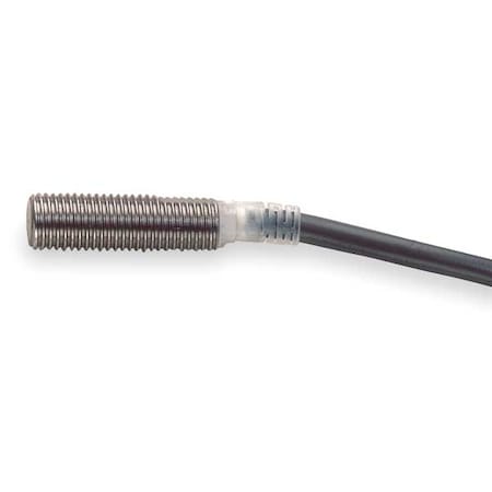 Cylindrical, Inductive Proximity Sensor, 8 mm Dia., Stainless Steel, 2 m, Bare Wire, 2 Wires, Shielded