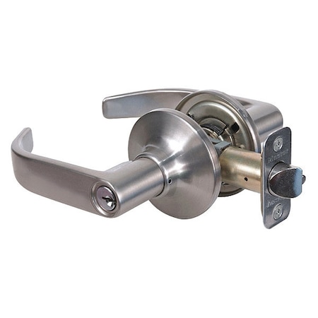 Lever Lockset,Satin Nickel,Return Style