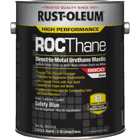 9800 Urethane Mastic,Safety Blue,1 gal.