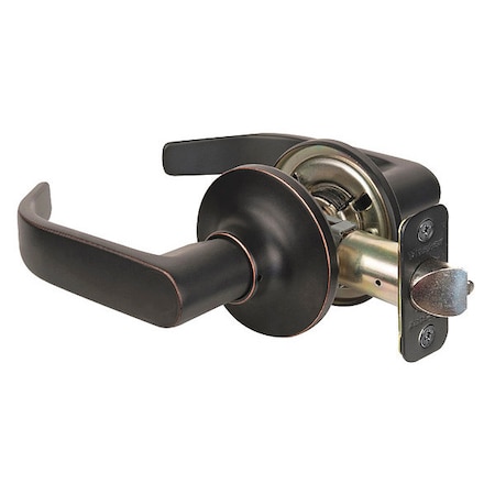 Lever Lockset,Aged Bronze,Return Style