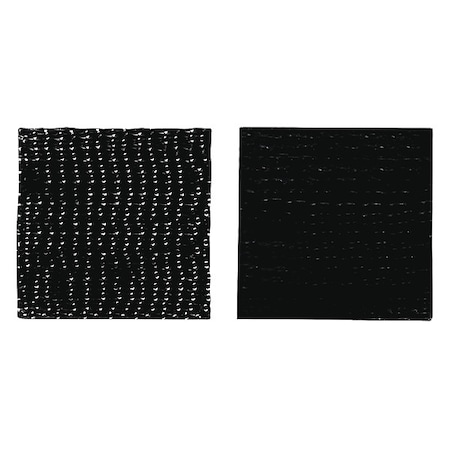 Hook-and-Loop Fast, Black, Square, PK36