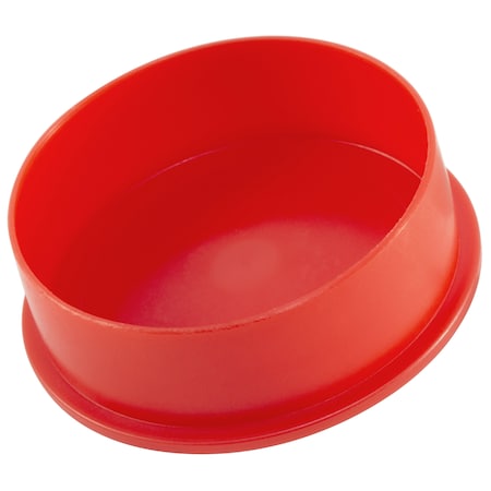 Cap,Polyethylene,EC Series,Red,PK500