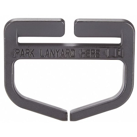 Lanyard Keeper, 1-3/4", 5 lb. Weight Capacity, Black