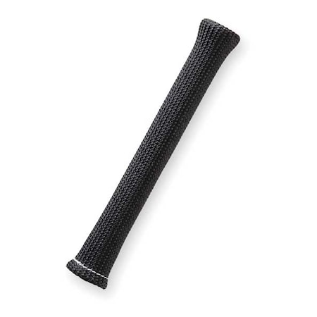 Braided Cable Sleeve, 3/4 in Inside Dia., 0.82 in Max Bundle Dia., 7-1/2 in, Fiberglass, Black