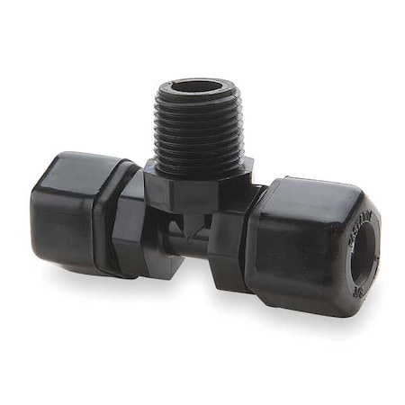 1/4" Compression x 3/8" MNPT Male Branch Tee