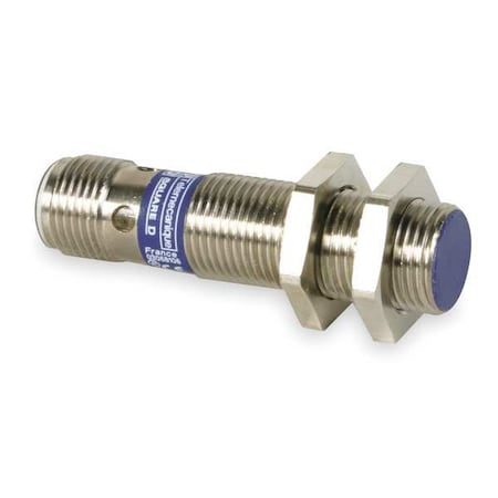 Cylindrical, Inductive Proximity Sensor, 12 mm Dia., Brass, M12, 2 Wires, Shielded