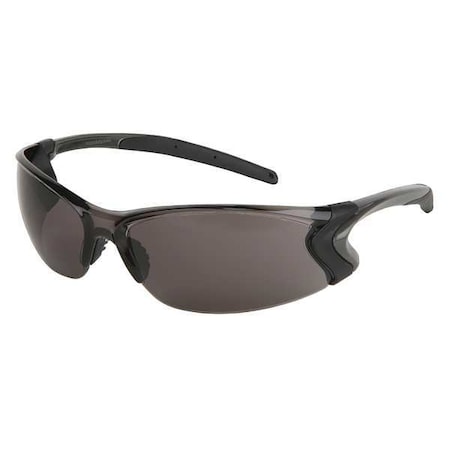 BD1, Safety Glasses, MAX6 Anti-Fog, Nylon Lens, Gun Metal Frame, Frameless