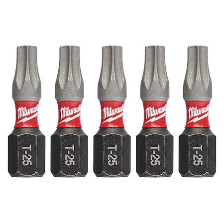 1 in. TORX T25 SHOCKWAVE Impact Duty Insert Bit (5 pk)